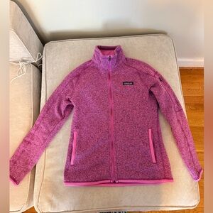 Patagonia Women's Better Sweater Full Zip in Marble Pink - Size Small